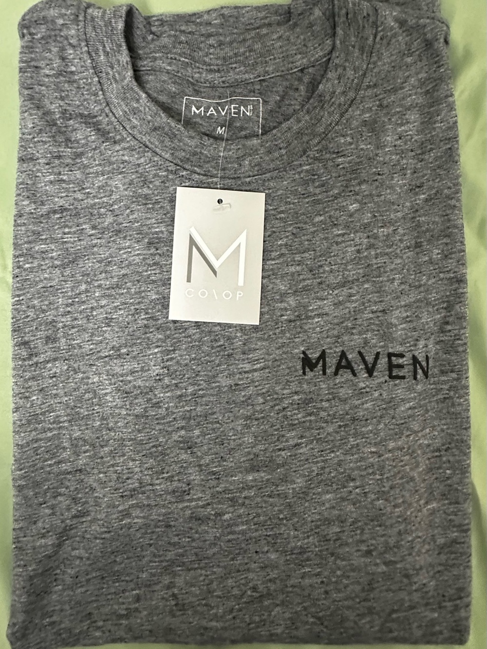 Maven Stripe Fades S/S Men's Heather Gray Crew Neck Shirt